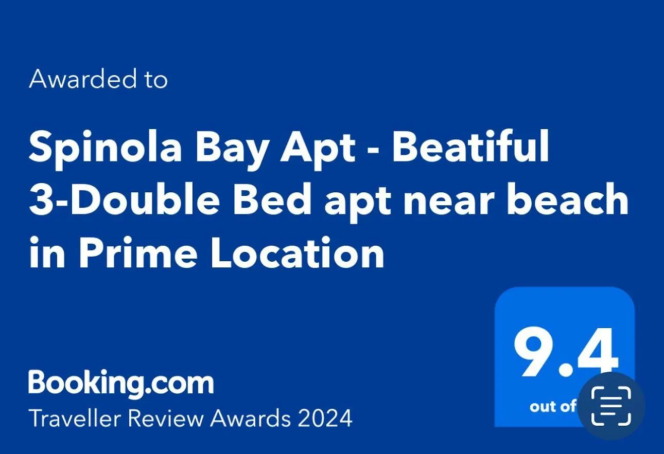 Spinola Bay Apt - Beatiful 3-Double Bed Apt Near Beach In Prime Location Saint Julian's 0*,  Μάλτα